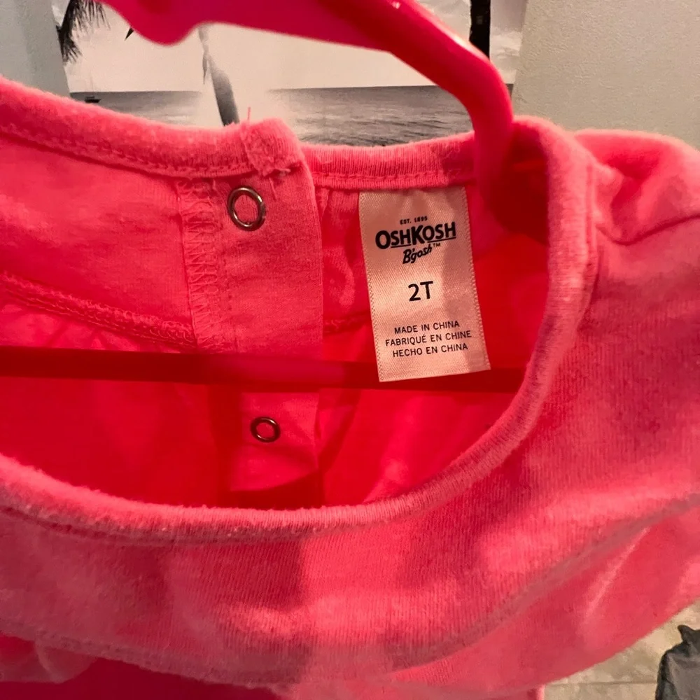 coral OSH KOSH B’GOSH toddler girls top!